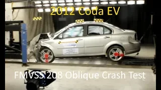 2012-2013 Coda EV FMVSS 208 Frontal Impact (30 Degree Oblique)