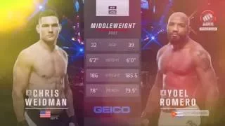 Chris Weidman vs. Yoel Romero,Final