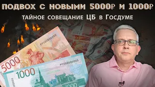 Срочный выпуск купюр 5000 и 1000 рублей. Госдума напомнила об ответственности чиновников Центробанка