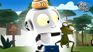 Rob Finds a Funny Frog in the Wilderness on Scout Planet! | Rob The Robot | Preschool Learning