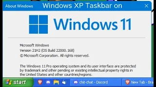 How to get windows xp taskbar in windows 11