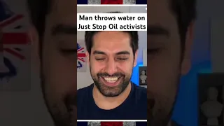 Man throws water on Just Stop Oil activists 😂