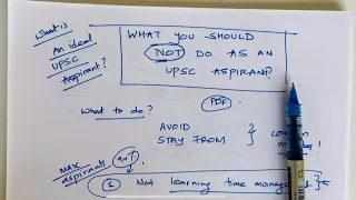 What NOT to do as a UPSC Aspirant! By Manuj Jindal IAS