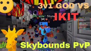 GETTING 3v1D IN REINDEER IKIT BY FW3, SPACE AND COMET GOD!!! AWESOME SKYBOUNDS PvP FIGHTS! Skybounds