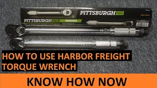 How to Use Harbor Freight Torque Wrench