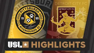 4.27.2024 | Pittsburgh Riverhounds SC vs. Detroit City FC - Game Highlights