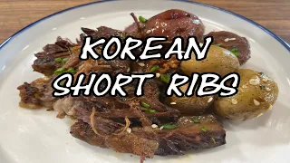 Slow Cooker Korean Short Ribs | Gochujang Short Ribs with Korean Braised Potatoes