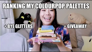 Ranking All My Colourpop Eyeshadow Palettes + Throwing Out All of Those Terrible Pressed Glitters
