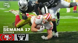 🤯 San Francisco 49ers vs. Las Vegas Raiders | Semana 17 NFL 2022 | NFL Highlights Resumen en español