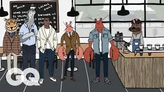 When Keeping it Real at a Pretentious Coffee Shop Goes Wrong-GQ's Gentlemen Lobsters