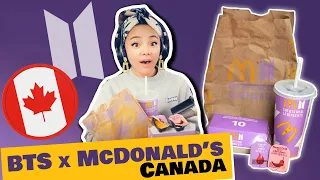 BTS x Mcdonald's Meal Review | Canada First Look