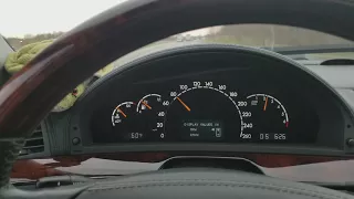 2005 Mercedes-Benz S600 changing speedometer to read in mph and kph