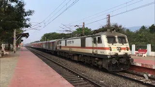 22807 / Howrah - Mgr chennai central / AC SuperFast express / Crossing Marripalem / with HWH WAP7