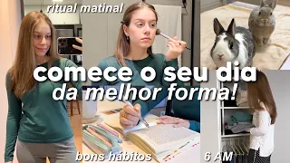 COMO COMEÇAR O SEU DIA DA MELHOR FORMA | rotina e hábitos matinais, 6am club…