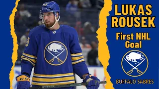 Lukas Rousek #13 (Buffalo Sabres) first NHL goal Mar 27, 2023