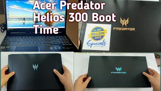 Acer Predator Helios 300 RTX 2060 Boot Time Test | Acer Predator | Predator | Intel I7 RTX 2060