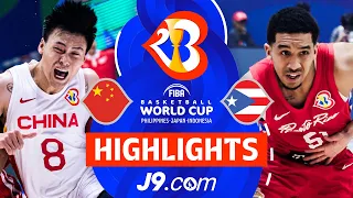 China 🇨🇳 vs Puerto Rico 🇵🇷 | J9 Highlights | FIBA Basketball World Cup 2023