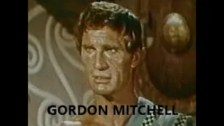 GORDON MITCHELL arrives in Rome to star as MACISTE, 1960.