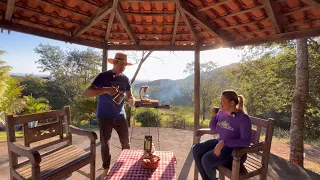 DIA DE LIMPAR O SÍTIO QUE COMPRAMOS E ACENDER O FOGÃO A LENHA