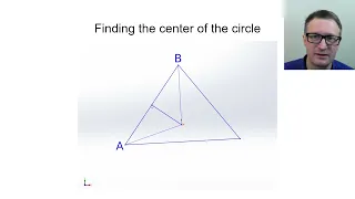 Finding the location and heading of a robot using three landmarks