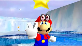 me paso mario 64 pero con la gorra de mario odyssey