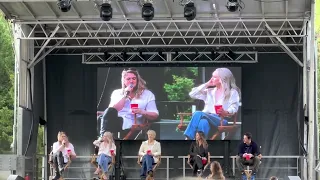 Candice King, Marguerite MacIntyre, Kayla Ewell & Michael Trevino at Epic Cons last panel 4/16/2023