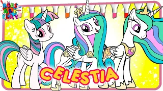 MLP My Little Pony Twilight Sparkle Luna and Cadence Color Swap As Celestia Coloring Pages