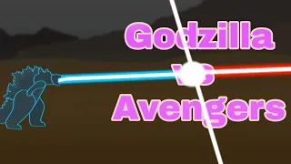 Godzilla vs Avengers sticknodes animation (shceu/ esc extended universe)