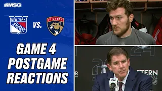 Fox, Kreider & Coach Laviolette give their thoughts after Game 4 OT loss | New York Rangers