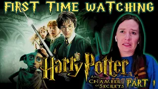 Harry Potter and the Chamber of Secrets (2002) | Movie Reaction | Part 1 I Don't Like Dobby...