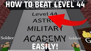 HOW TO BEAT LEVEL 44 (MILITARY LEVEL) EASILY in Try To Die Roblox