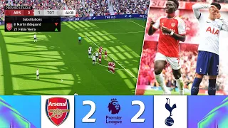 Arsenal vs Tottenham Hotspur [2-2] | Premier League 2023/24 - Match Highlights | Gameplay [PES 2021]