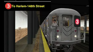 OpenBVE (3) New Lots Avenue To Harlem-148th Street-Lenox Terminal (R62)(Weekday)