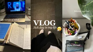 VLOG|making my sick day in my life PRODUCTIVE |Muslimah high school student