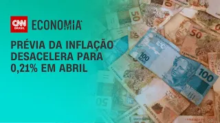 Prévia da inflação desacelera para 0,21% em abril | LIVE CNN