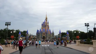 Walk Around Main Street USA at Magic Kingdom in 4K | Halloween Decorations Walt Disney World 2020