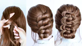 😱 Easy UPDO HAIRSTYLE Tutorials😍 Wedding Prom Updo perfect for medium & shoulder length hair