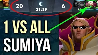 Unreal 1 vs 9 SumiYa Best Invoker Gameplay Epic Combo Comeback WTF Dota 2