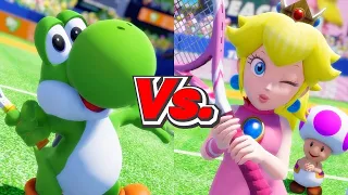 Mario Tennis Aces - Yoshi Vs. Peach