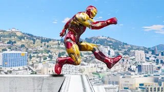 GTA 5 Iron Man Epic Stunts/Fails/Ragdolls Ep3 (Euphoria Ragdolls)