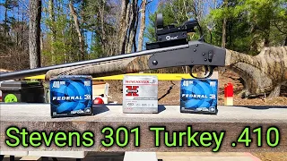 Stevens 301 Turkey .410 Gauge Shotgun Review & Shoot