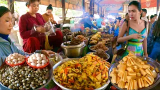 Best Cambodian street food tour @ Countryside | Delicious Snail, Chicken Frog Fish, Fruit & More