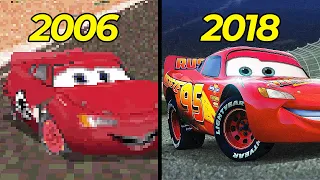 Evolution Disney Cars video games 2006-2018