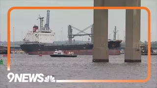 1st Ships Leave Baltimore Port After Bridge Collapse