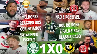 MELHORES REAÇÕES DOS CORINTIANOS AO PALMEIRAS 1XO SÃO BERNARDO COM GOL DO RONY SELEÇAO REACT