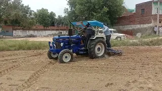 #farmtrac  50 epi model (50 hp tractor demo with 11 tine cultivator (pura lever) bettar performance