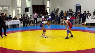 ओलंपिक क्वालीफाई पटियाला पंजाबVinesh Phogat vs Nirmala semifainl 50 kg#wrestling #vineshphogat