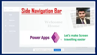 side navigation In PowerApps | navigation component in powerapps