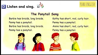 THE PONYTAIL SONG (Let's go 4 unit 6)#kidssong