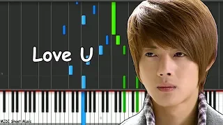 Boys Over Flowers - Love U Piano Tutorial